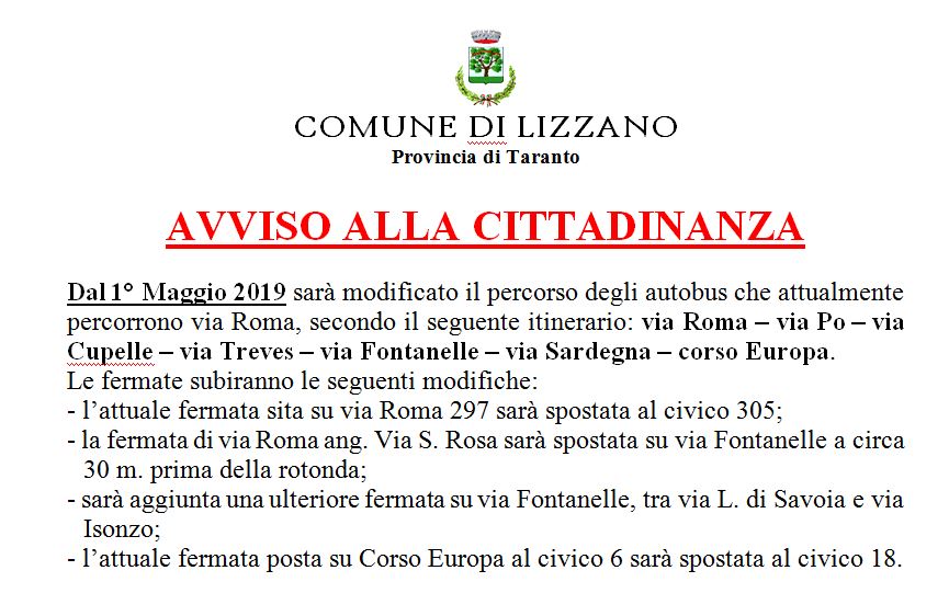 Immagine di Avviso alla cittadinanza